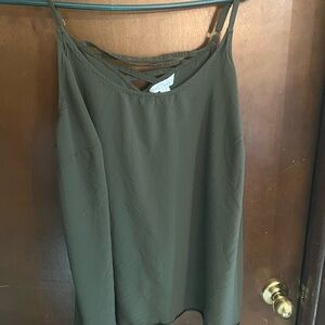 Plus size Green tank Top